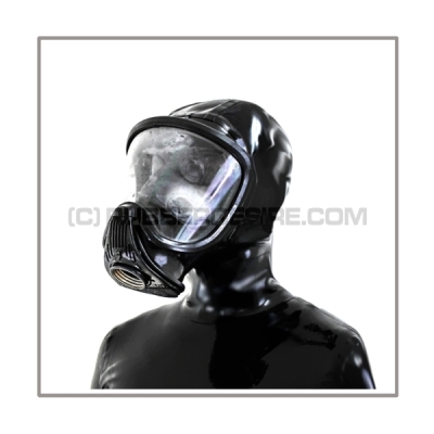 Deluxe gasmask-zipper-hood HR-E with panoramic-view - model Draeger ELITE